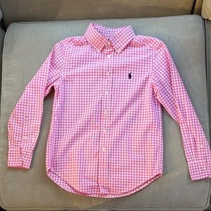 Polo by Ralph Lauren Pink Gingham Boys Shirt